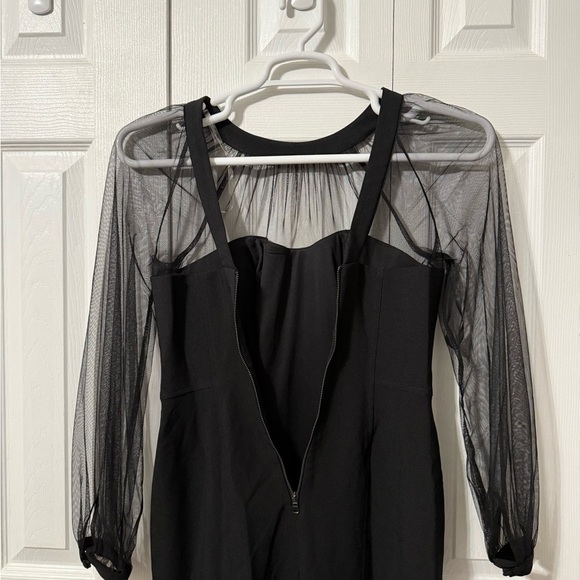 Maggy London Women’s NWT Carmindy Illusion Long Sleeve Midi Dress $158 - Picture 10 of 16